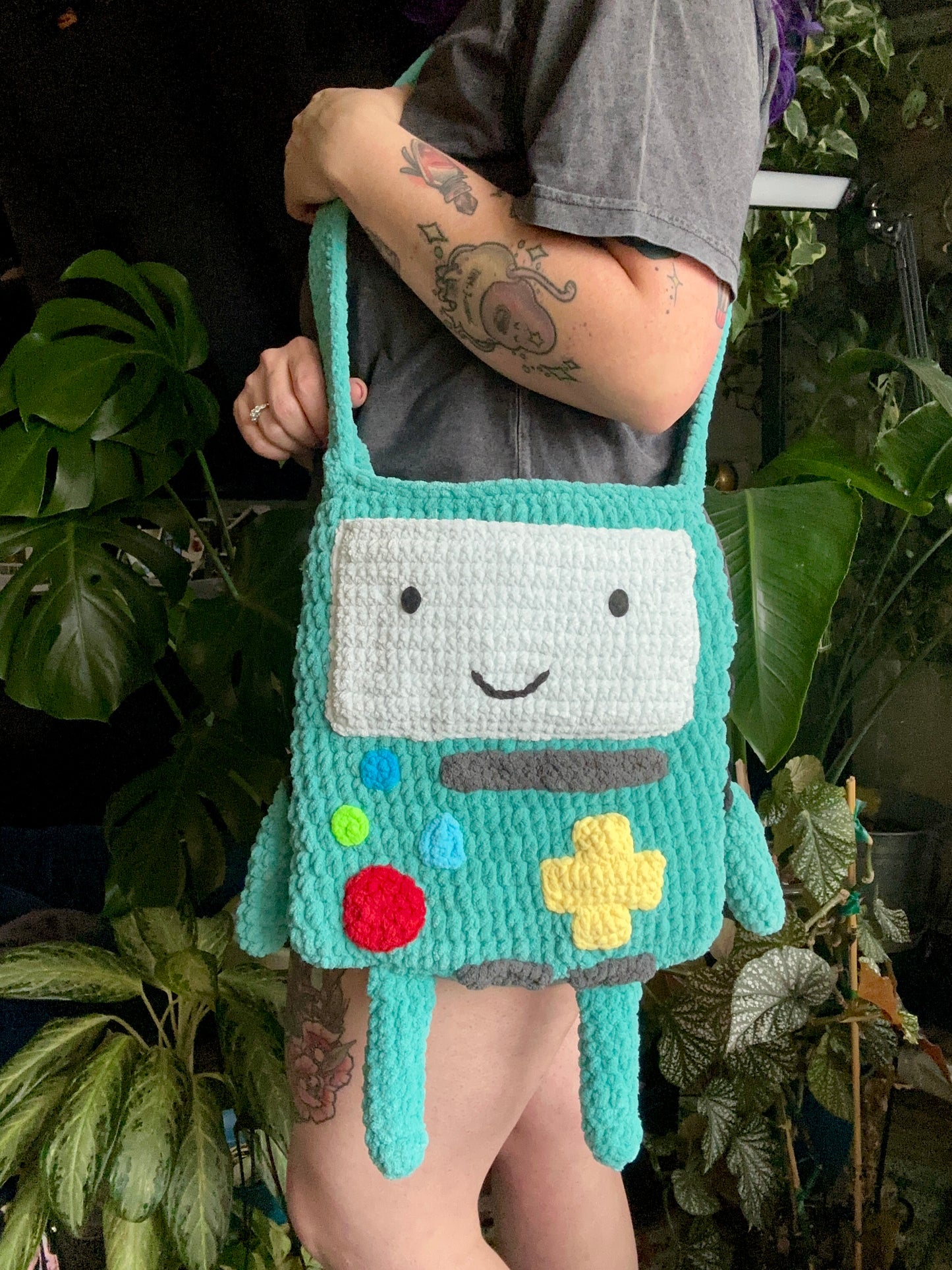Crochet Crossbody Bag - Large  - Finished