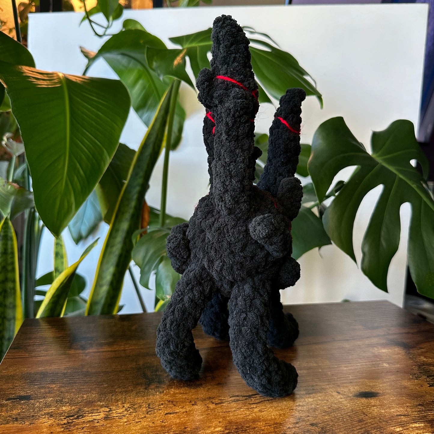 Fire Wolf Pup - Hand Crocheted - MADE TO ORDER