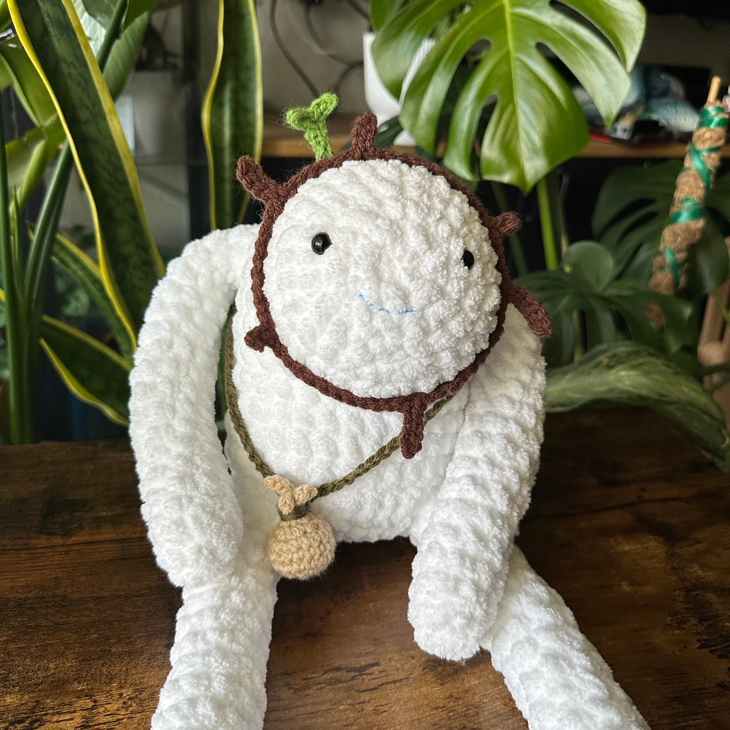 Snow Golem - Hand Crocheted - MADE TO ORDER