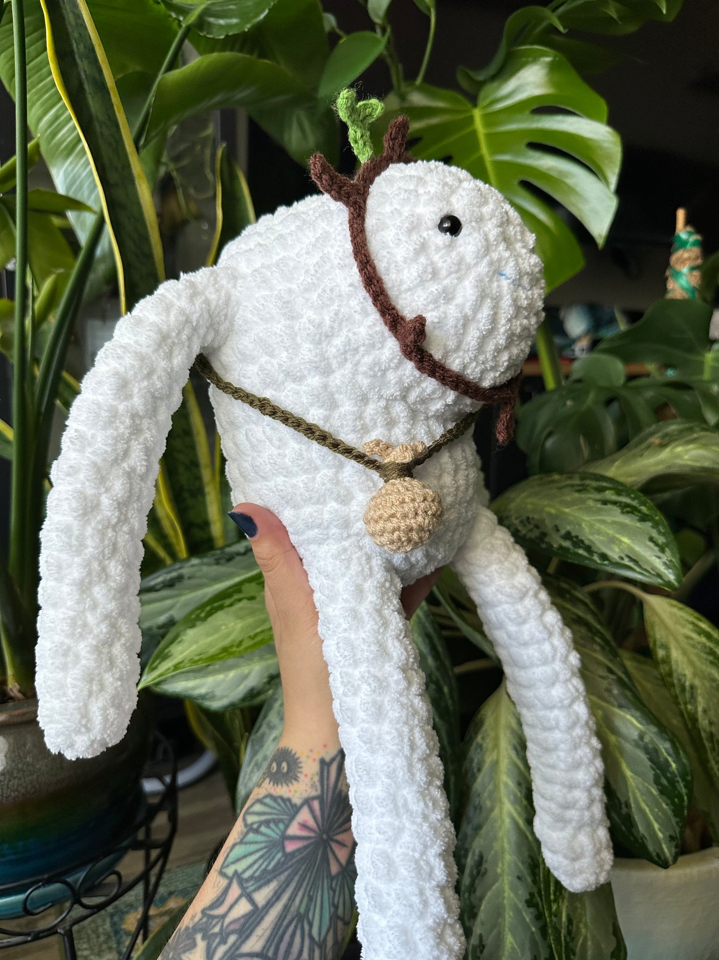 Snow Golem - Hand Crocheted - MADE TO ORDER