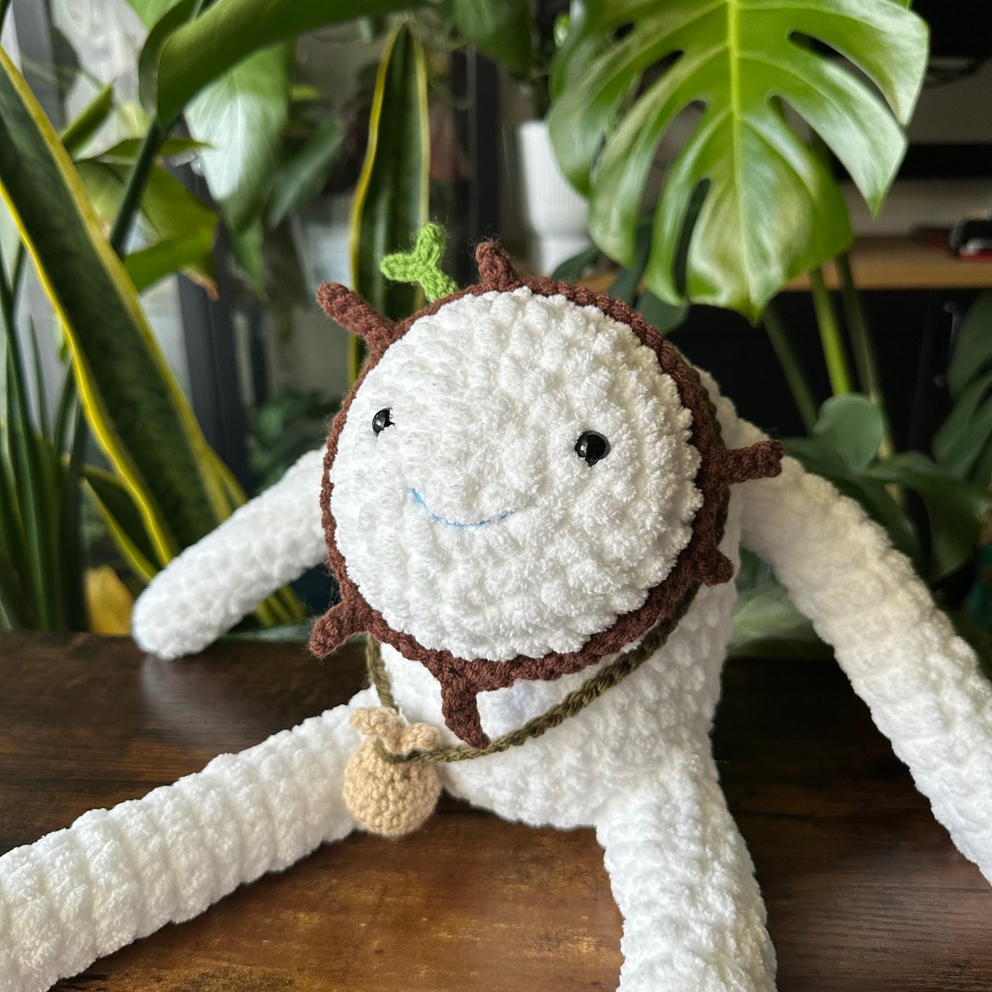 Snow Golem - Hand Crocheted - MADE TO ORDER