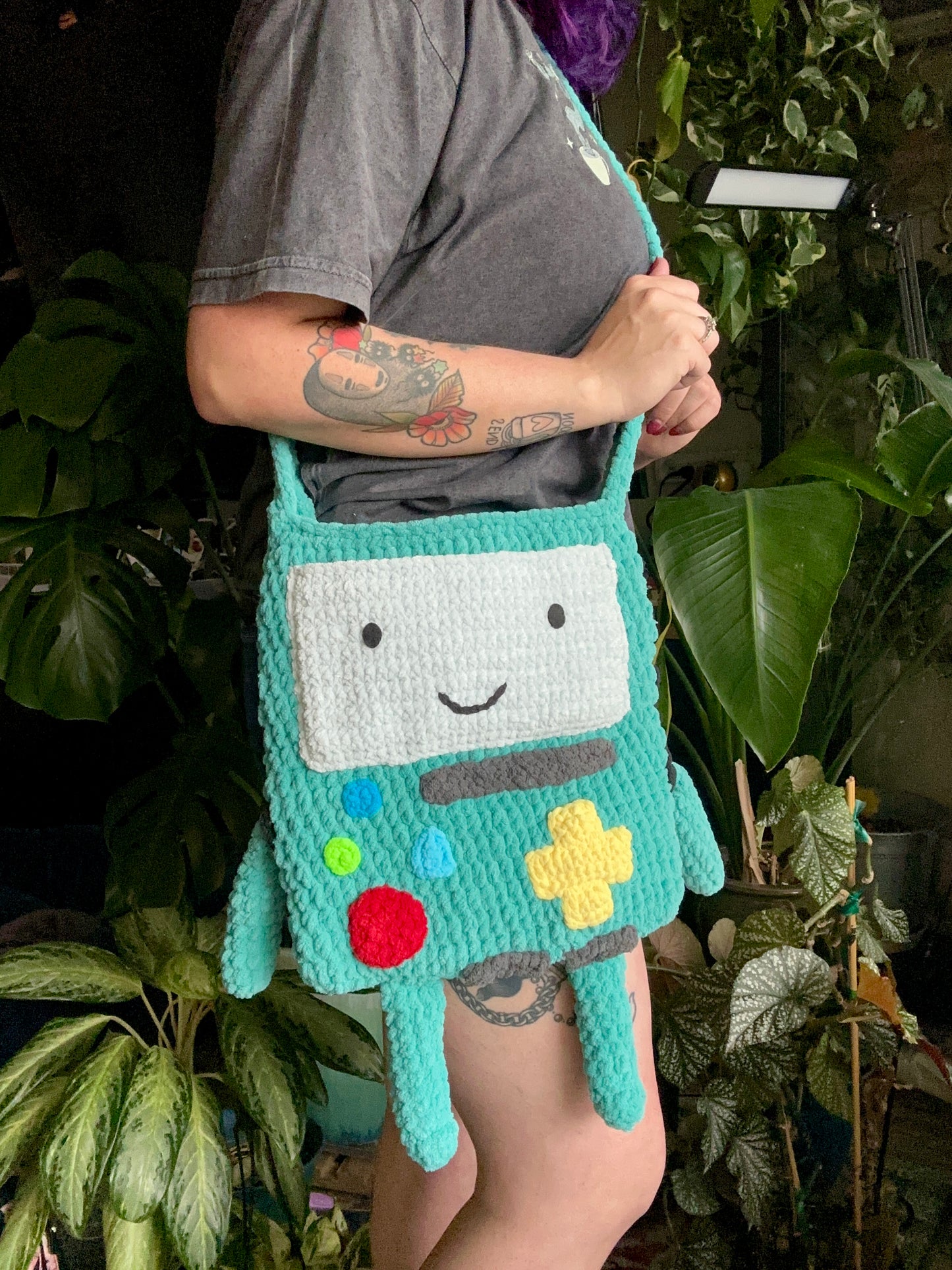 Crochet Crossbody Bag - Large  - Finished