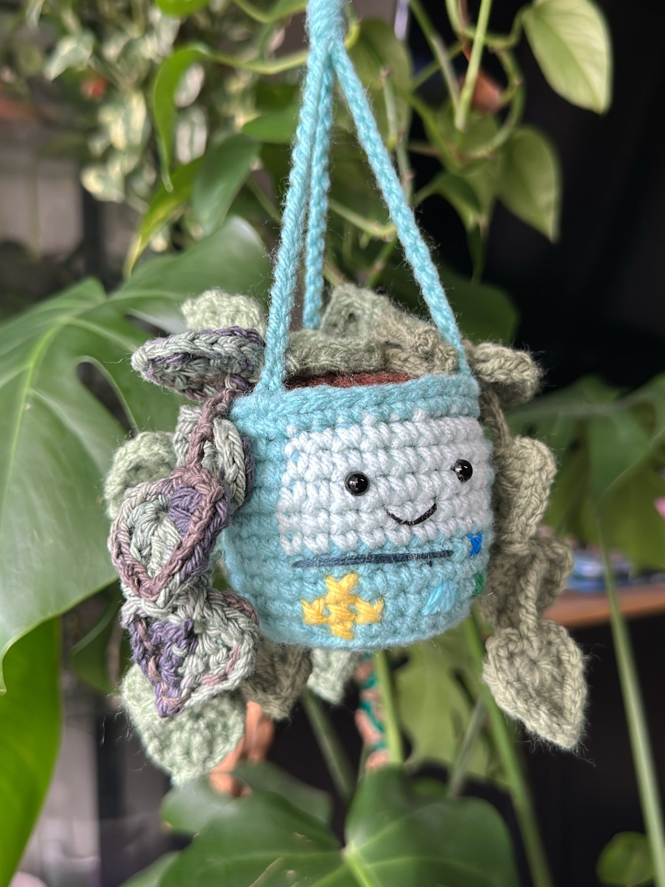 Crochet BMO Hanging Plant